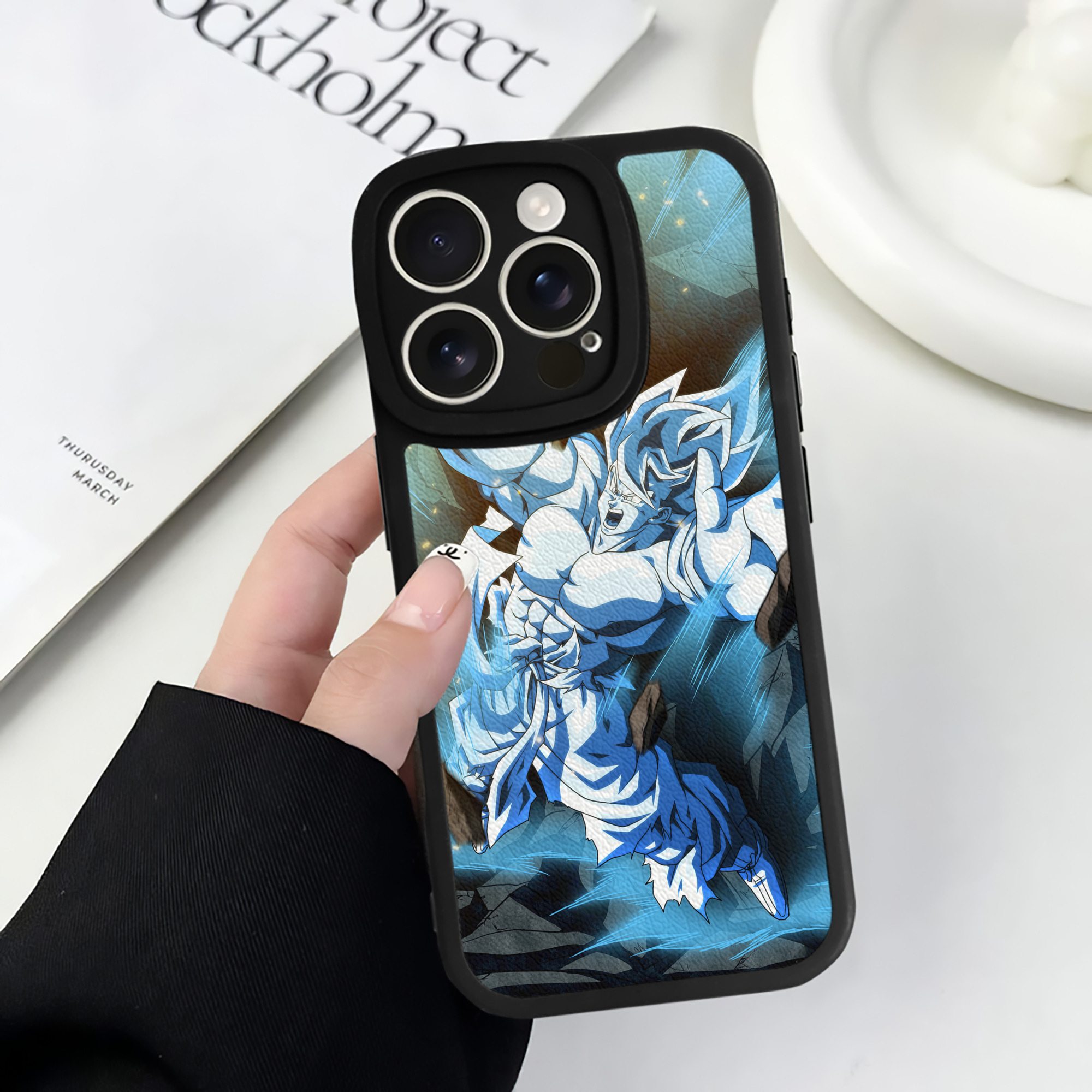 （画像用） ドラゴンボール DRAGON BALL 【iPhone 16シリーズ対応】シリコンスマホケース（レザー調） 材質：シリコン